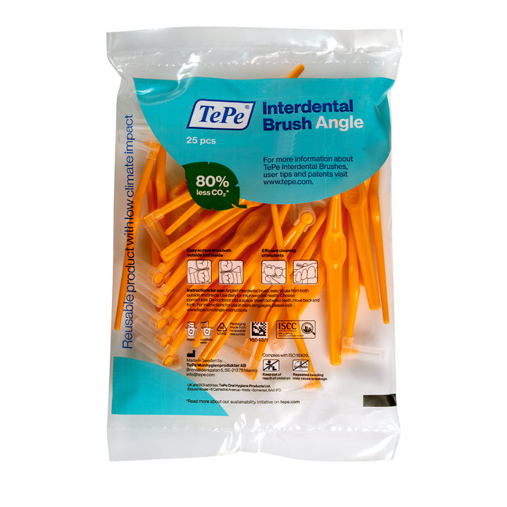 TePe Angle™ Interdental Brushes Orange - 0.45 mm (ISO 1)