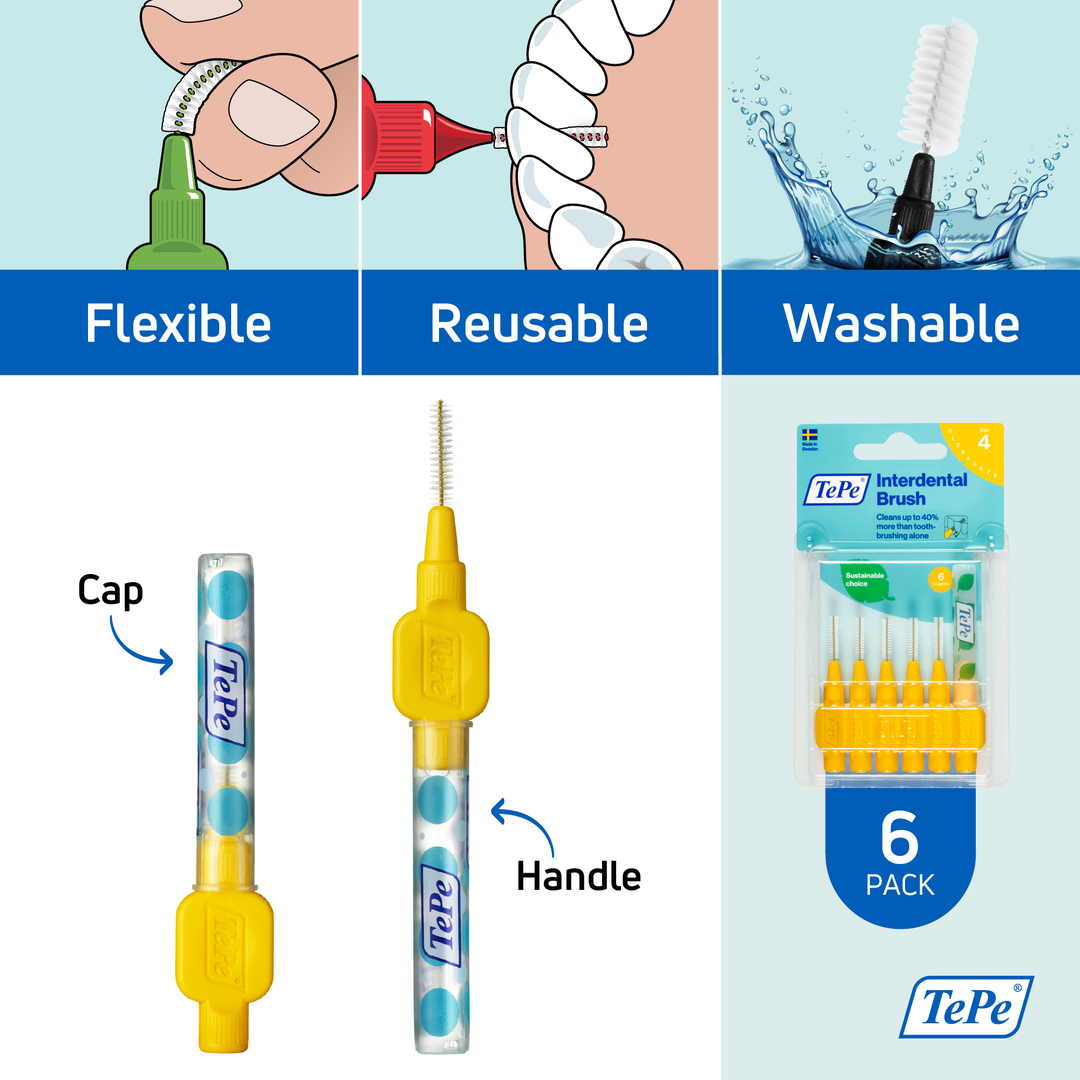 TePe® Interdental Brushes Original Yellow - 0.7 mm (ISO 4)