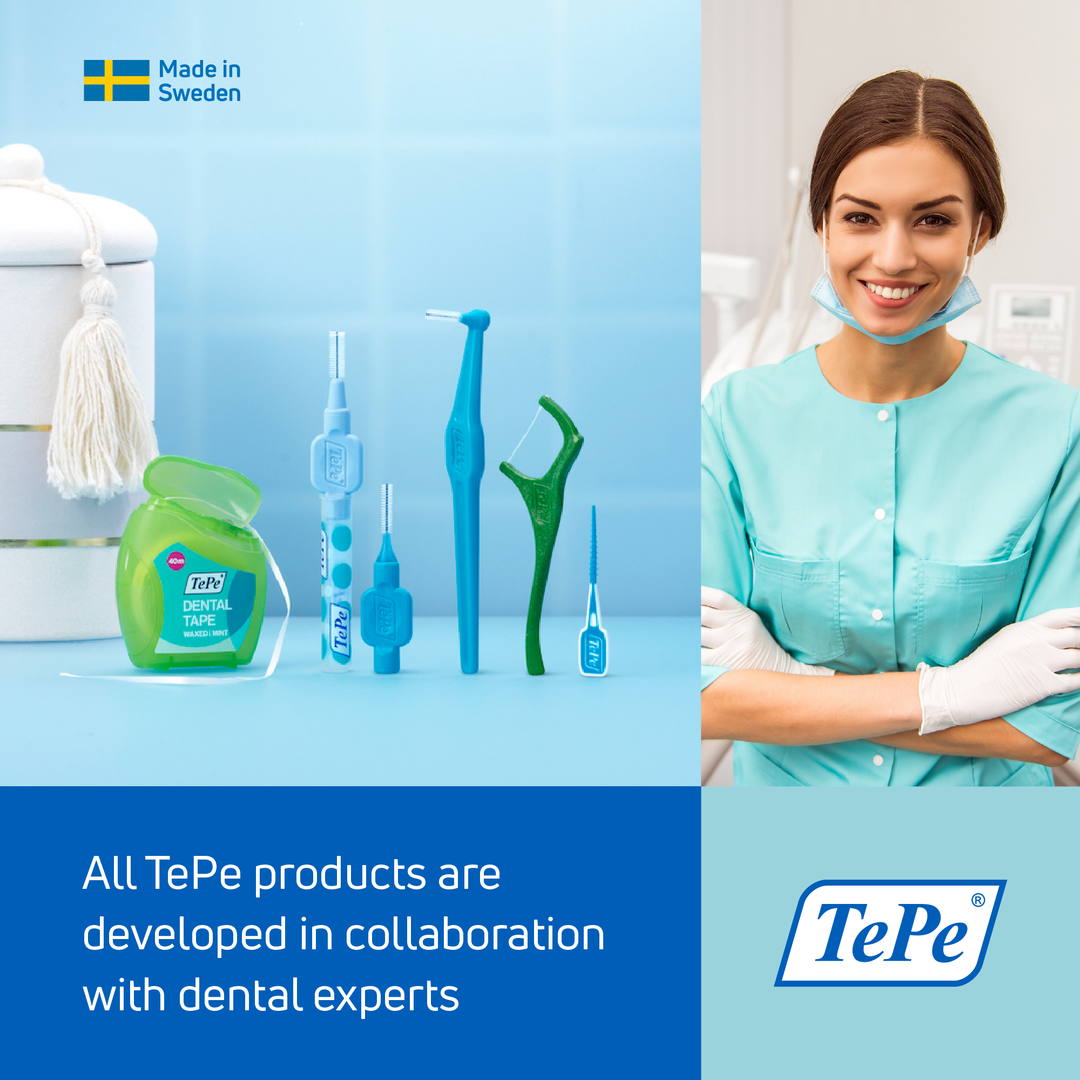 TePe® Interdental Brushes Extra Soft Blue - 0.6 mm (ISO 3)